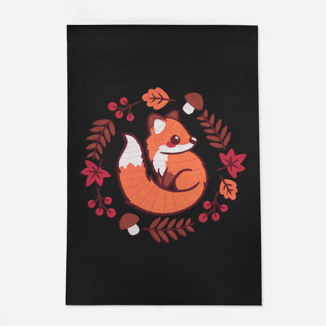 Fox Embroidery Patch-None-Indoor-Rug-NemiMakeit