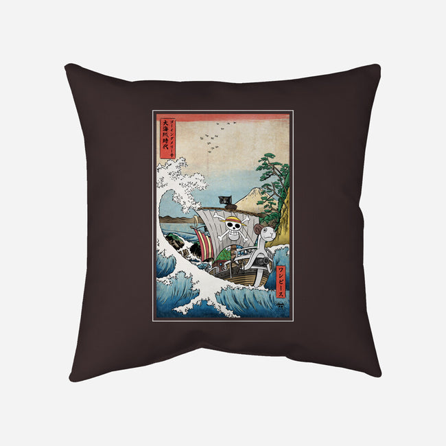 Going Merry In Japan-None-Removable Cover-Throw Pillow-DrMonekers