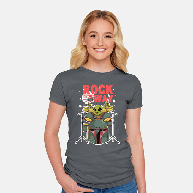 Baby Rock Is The Way-Womens-Fitted-Tee-Tri haryadi