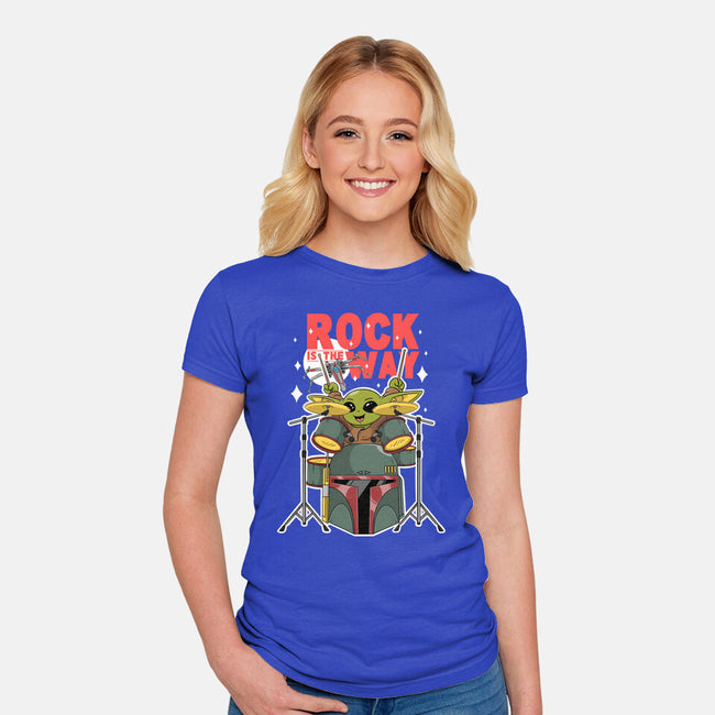 Baby Rock Is The Way-Womens-Fitted-Tee-Tri haryadi