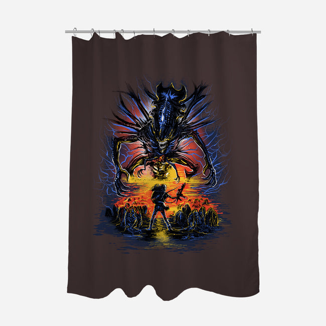 Alien You Shall Not Pass-None-Polyester-Shower Curtain-zascanauta