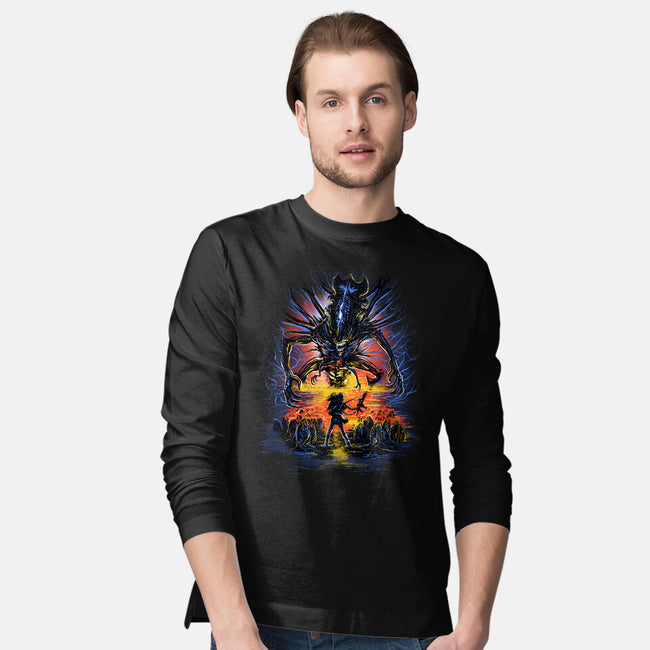 Alien You Shall Not Pass-Mens-Long Sleeved-Tee-zascanauta