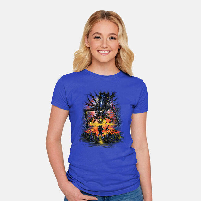 Alien You Shall Not Pass-Womens-Fitted-Tee-zascanauta