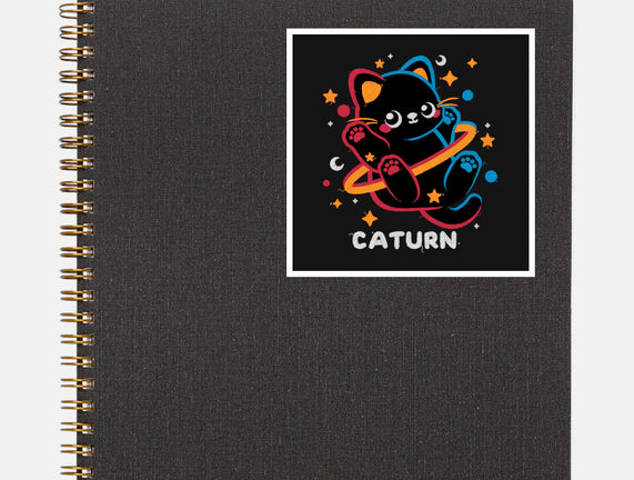 Caturn Embroidery Patch