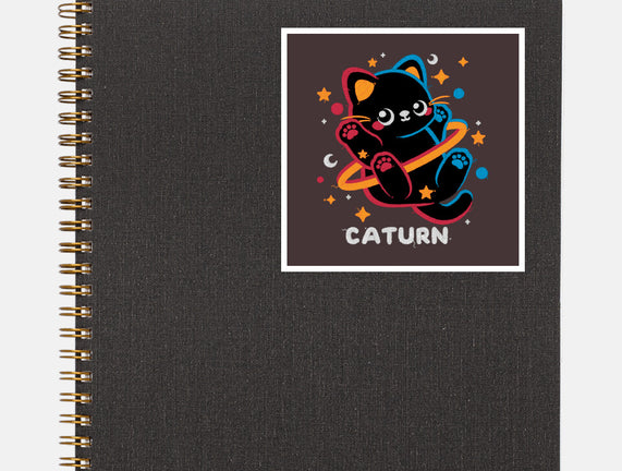 Caturn Embroidery Patch