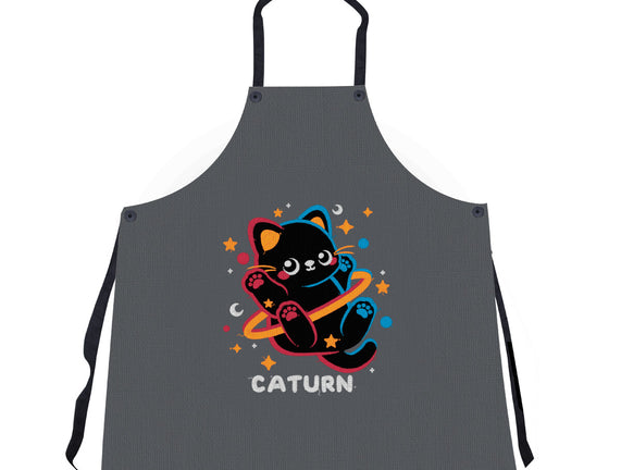 Caturn Embroidery Patch