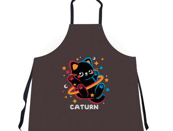 Caturn Embroidery Patch