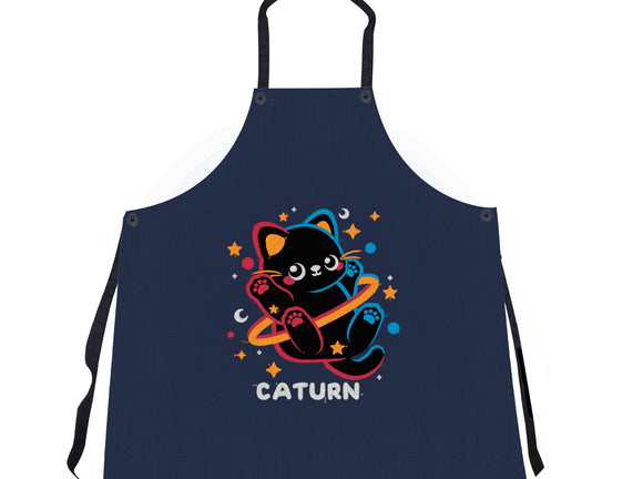 Caturn Embroidery Patch