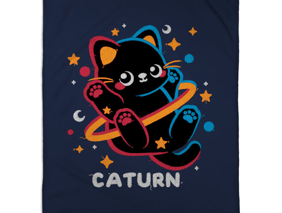 Caturn Embroidery Patch