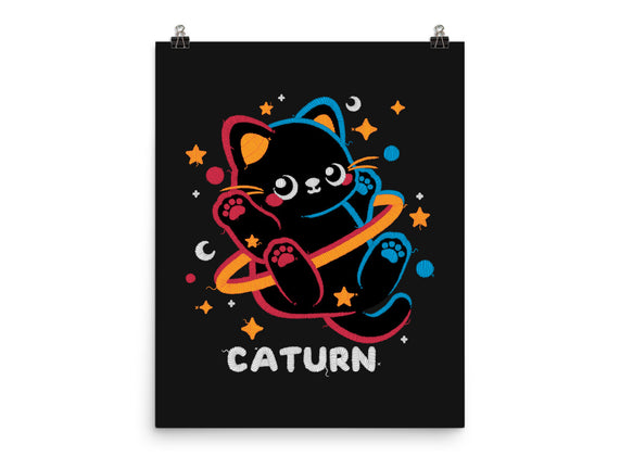 Caturn Embroidery Patch