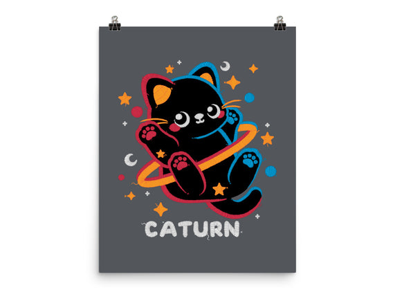 Caturn Embroidery Patch