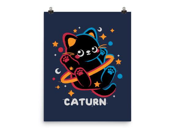 Caturn Embroidery Patch