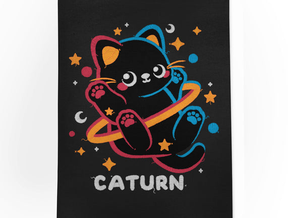 Caturn Embroidery Patch