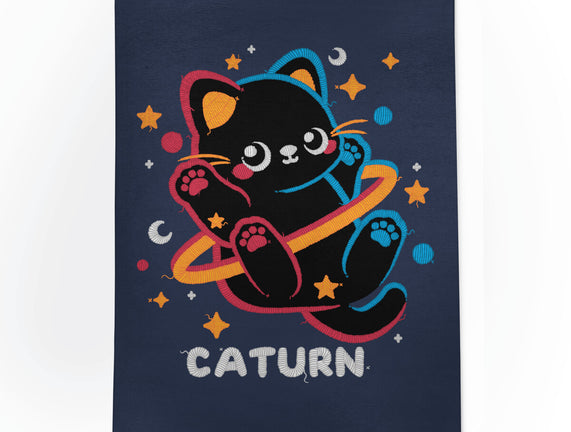 Caturn Embroidery Patch