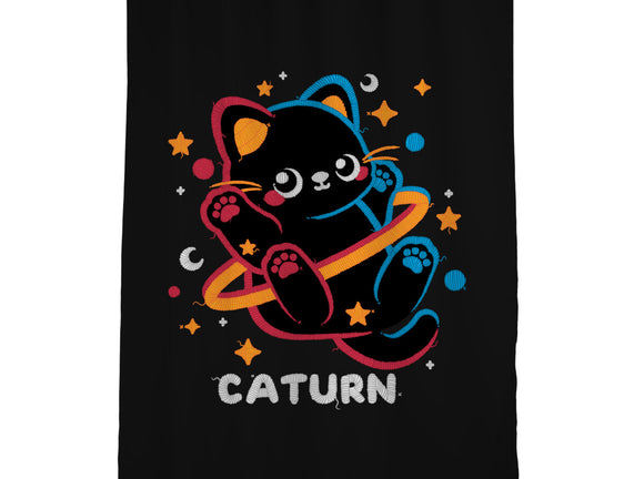 Caturn Embroidery Patch