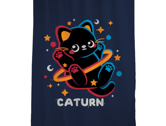 Caturn Embroidery Patch