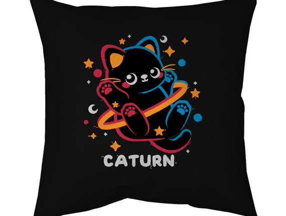 Caturn Embroidery Patch