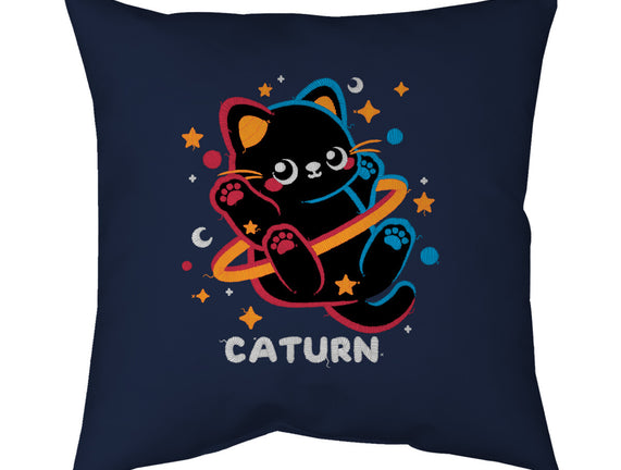 Caturn Embroidery Patch