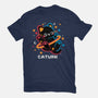 Caturn Embroidery Patch-Mens-Premium-Tee-NemiMakeit