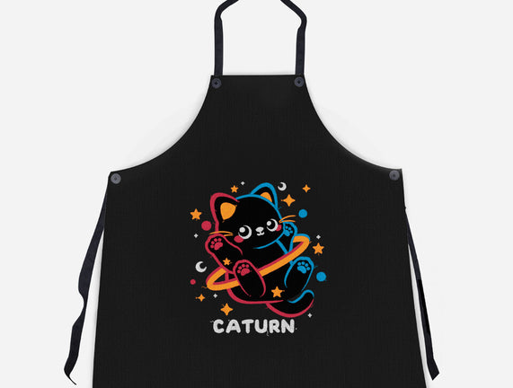 Caturn Embroidery Patch