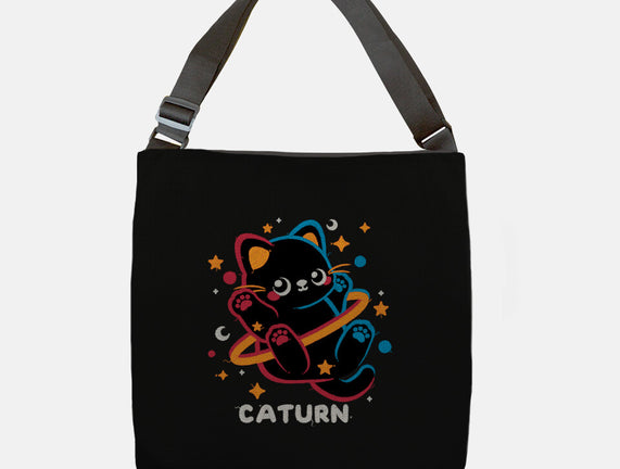 Caturn Embroidery Patch