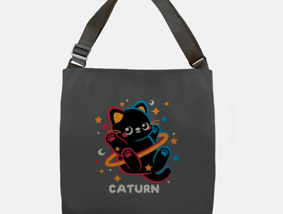 Caturn Embroidery Patch