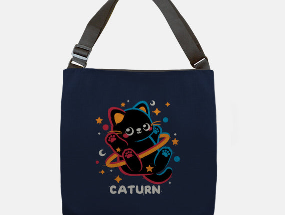 Caturn Embroidery Patch