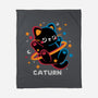 Caturn Embroidery Patch-None-Fleece-Blanket-NemiMakeit