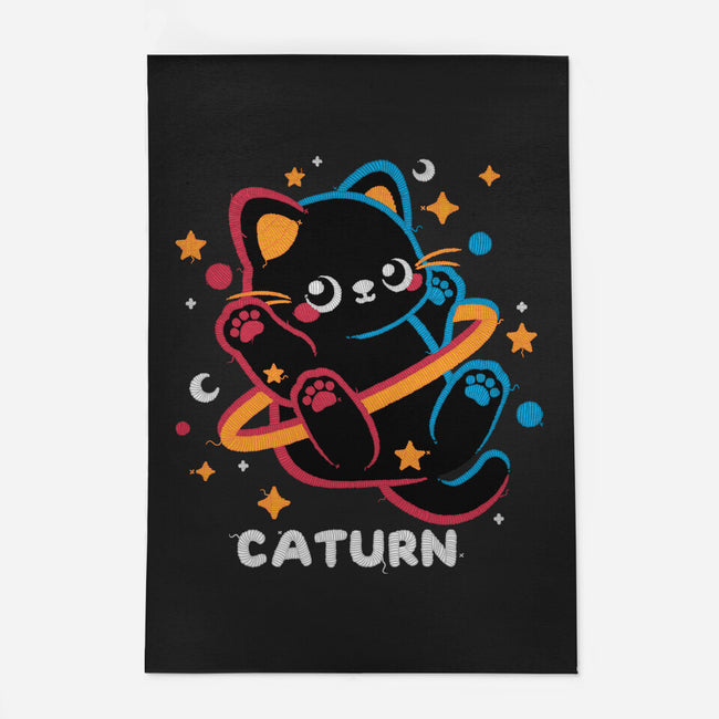 Caturn Embroidery Patch-None-Indoor-Rug-NemiMakeit