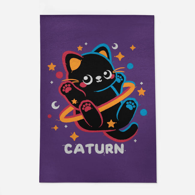 Caturn Embroidery Patch-None-Indoor-Rug-NemiMakeit