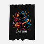 Caturn Embroidery Patch-None-Polyester-Shower Curtain-NemiMakeit