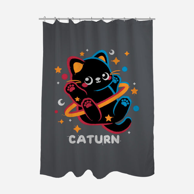 Caturn Embroidery Patch-None-Polyester-Shower Curtain-NemiMakeit