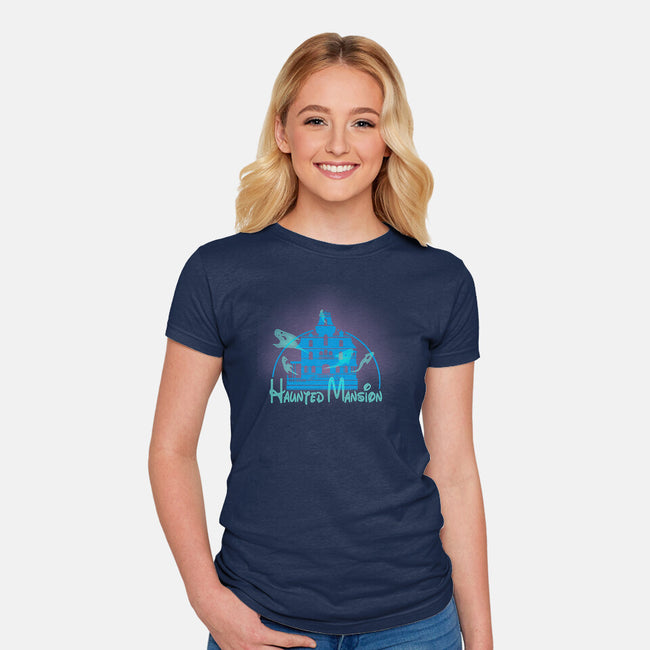 Haunted Mansion-Womens-Fitted-Tee-Samuel