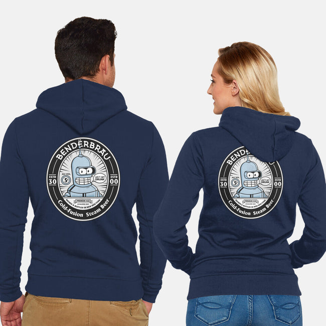 Bender Beer-Unisex-Zip-Up-Sweatshirt-Bear Noise