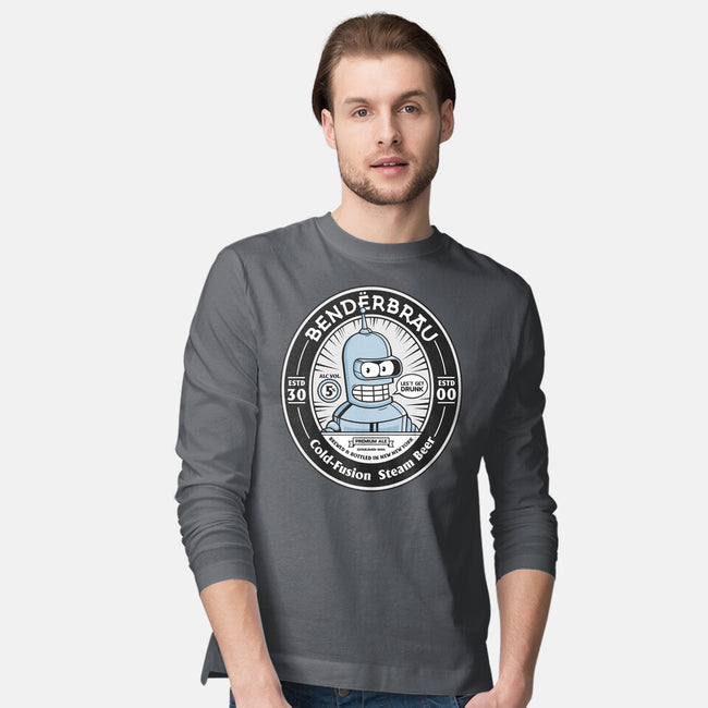 Bender Beer-Mens-Long Sleeved-Tee-Bear Noise