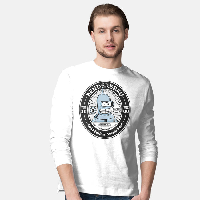 Bender Beer-Mens-Long Sleeved-Tee-Bear Noise