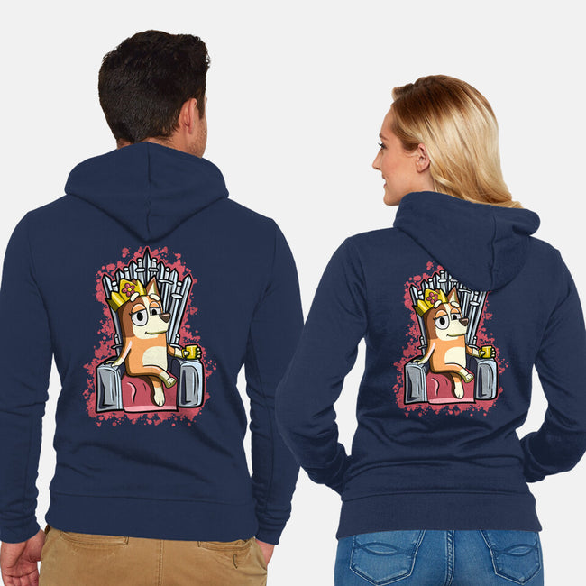 Queen Mom-Unisex-Zip-Up-Sweatshirt-nickzzarto