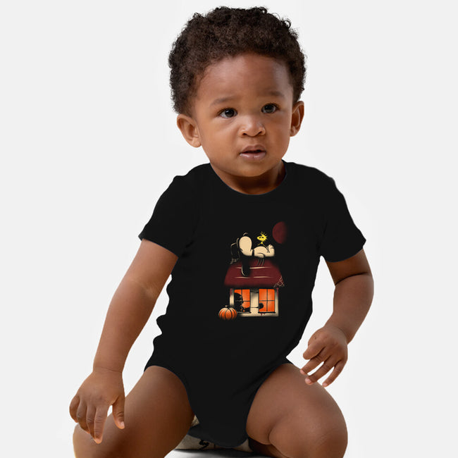 House Of Horrors-Baby-Basic-Onesie-OnlyColorsDesigns