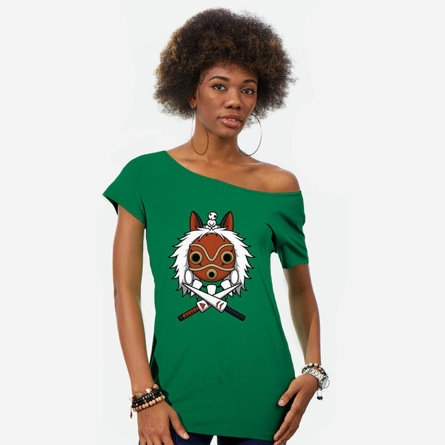 Forest Protector-Womens-Off Shoulder-Tee-pigboom