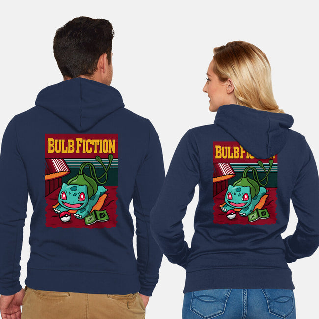 Bulb Fiction-Unisex-Zip-Up-Sweatshirt-Raffiti