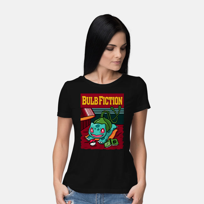 Bulb Fiction-Womens-Basic-Tee-Raffiti