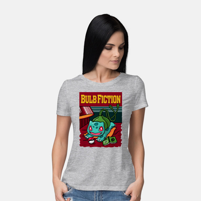 Bulb Fiction-Womens-Basic-Tee-Raffiti