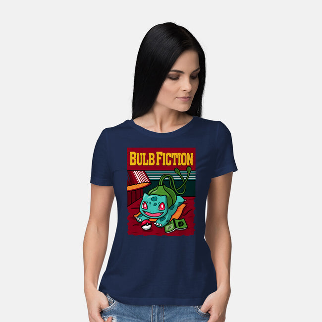 Bulb Fiction-Womens-Basic-Tee-Raffiti