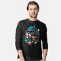 Halloween Sharks-Mens-Long Sleeved-Tee-Vallina84