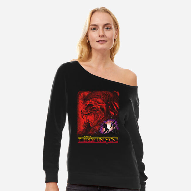 Revenge Of Kurgan-Womens-Off Shoulder-Sweatshirt-CappO