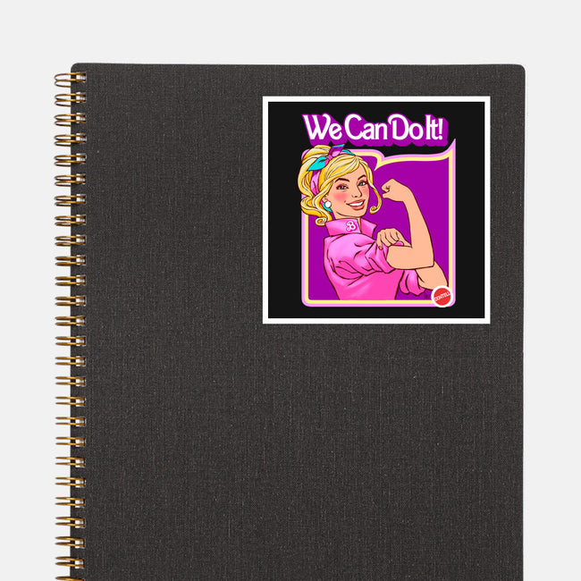 Barbie Can Do It-None-Glossy-Sticker-hugohugo