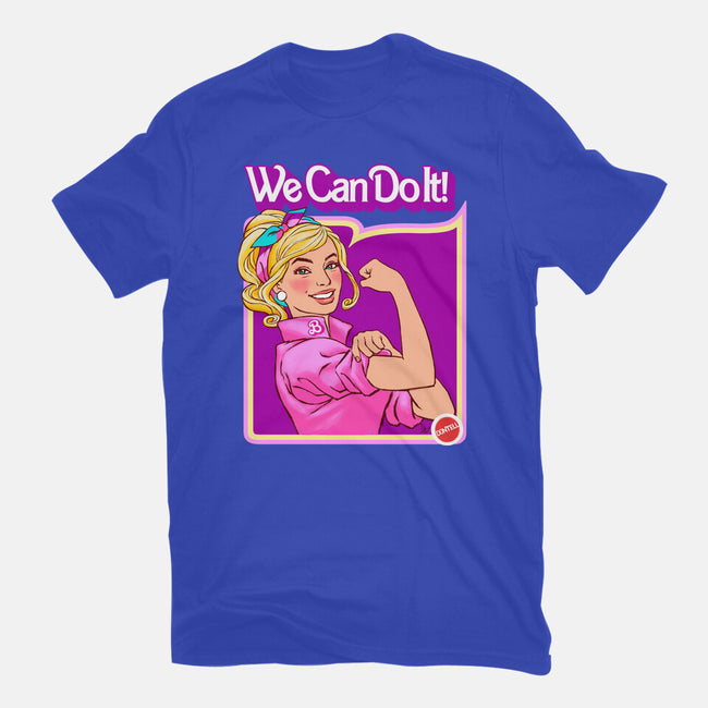 Barbie Can Do It-Womens-Basic-Tee-hugohugo