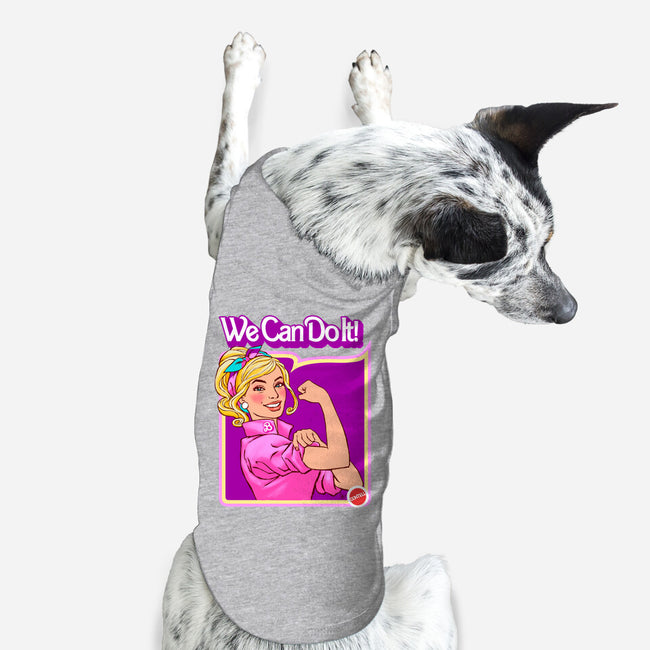 Barbie Can Do It-Dog-Basic-Pet Tank-hugohugo