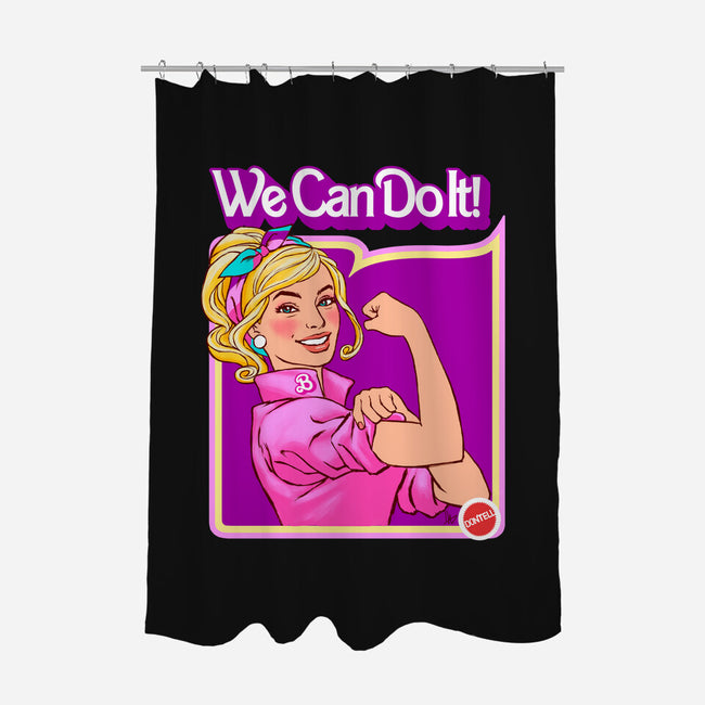 Barbie Can Do It-None-Polyester-Shower Curtain-hugohugo