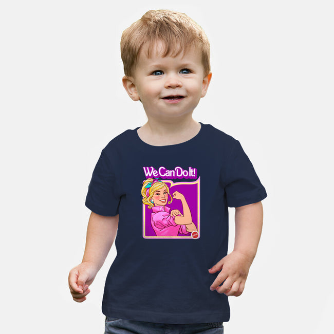 Barbie Can Do It-Baby-Basic-Tee-hugohugo